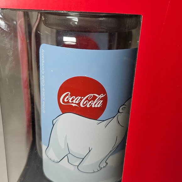 Rare Limited Edition Coca Cola Collectible Glasses And Coaster Gift Set - Picture 7 of 10